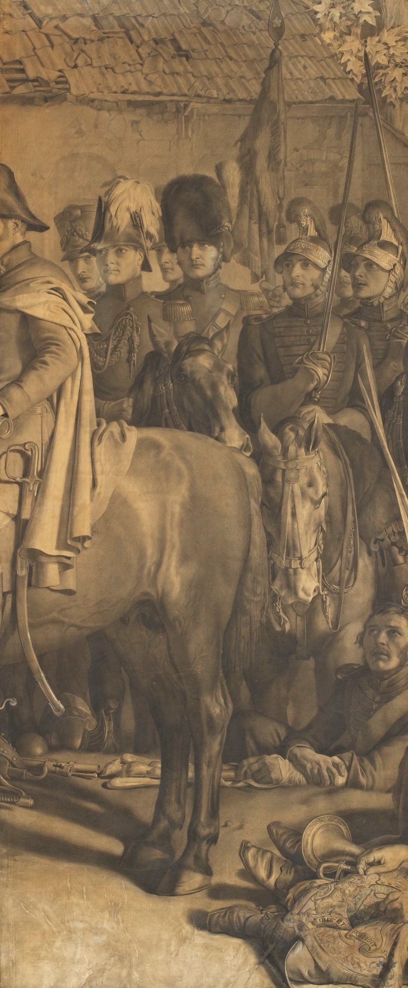 Daniel Maclise RA, Cartoon for 'The Meeting of Wellington and Blücher After the Battle of Waterloo'
