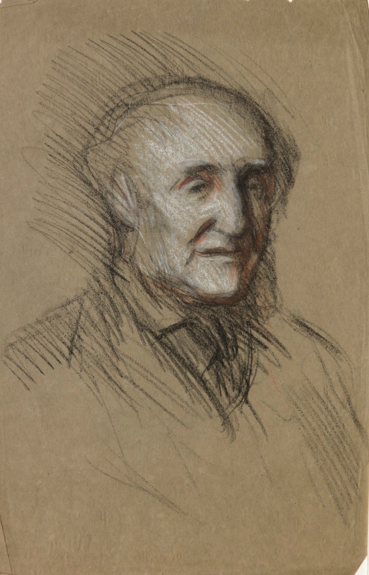 Sir George Clausen RA, Study of the head of an old man