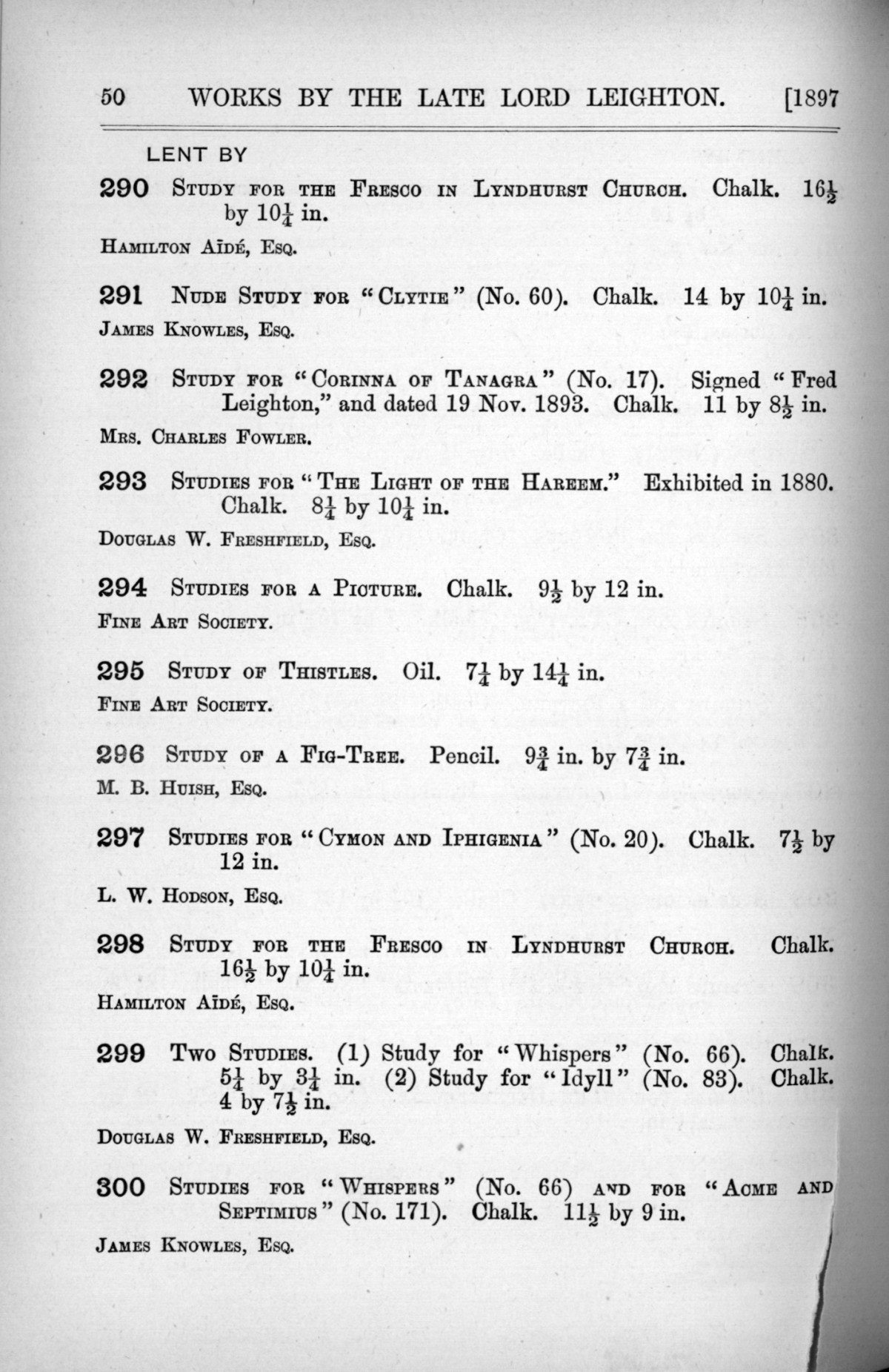 Page 50 of 1897 - Lord Leighton PRA