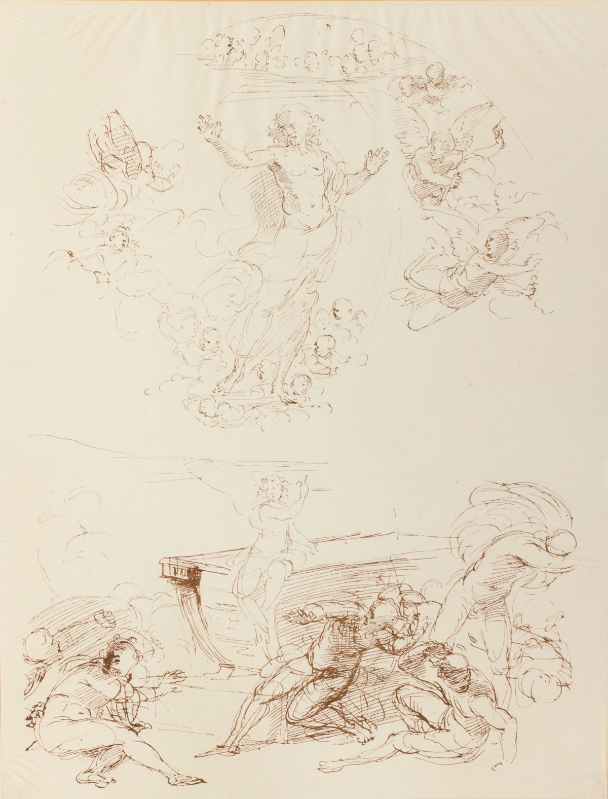 Raphael, Plate 27: 'the Ascension of our Lord from the tomb' attributed to Raffaello Sanzio