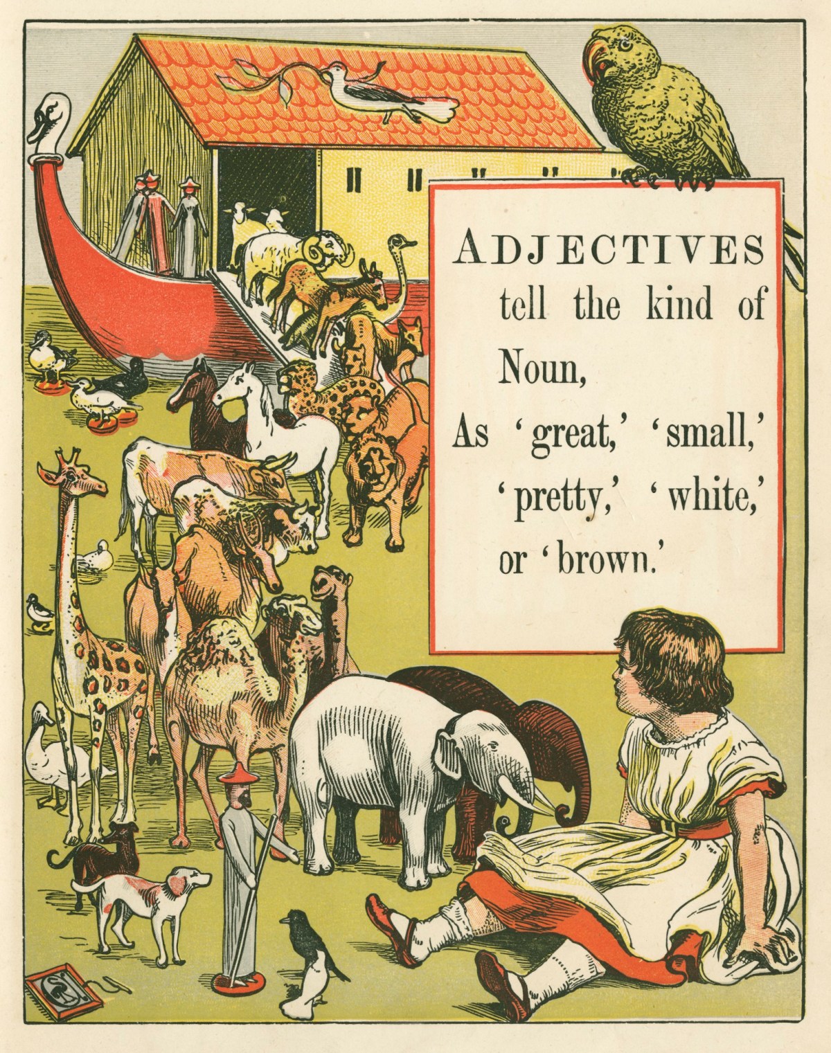 Walter Crane, 'Adjectives tell the kind of Noun'