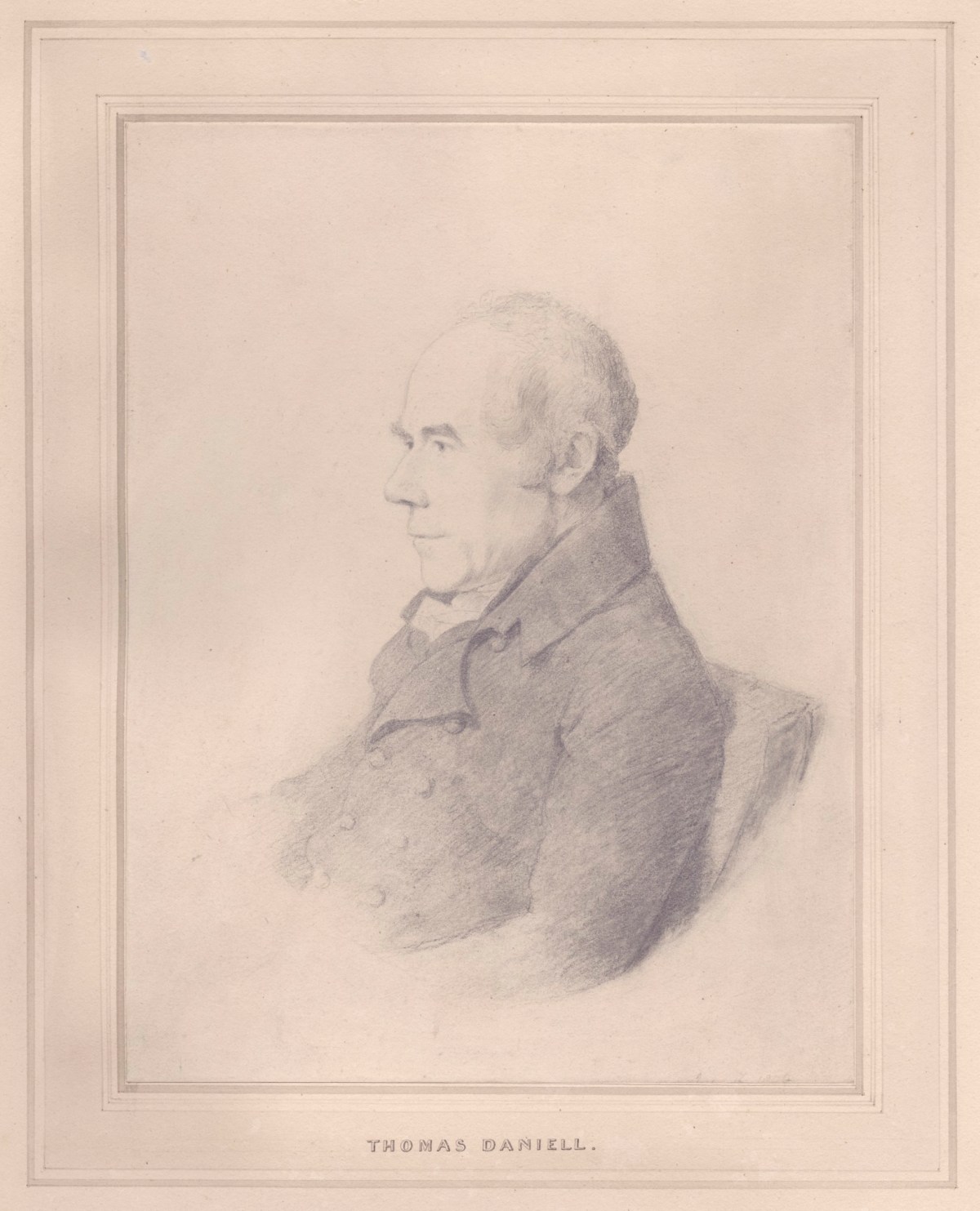 George Dance RA, Portrait of Thomas Daniell, R.A.