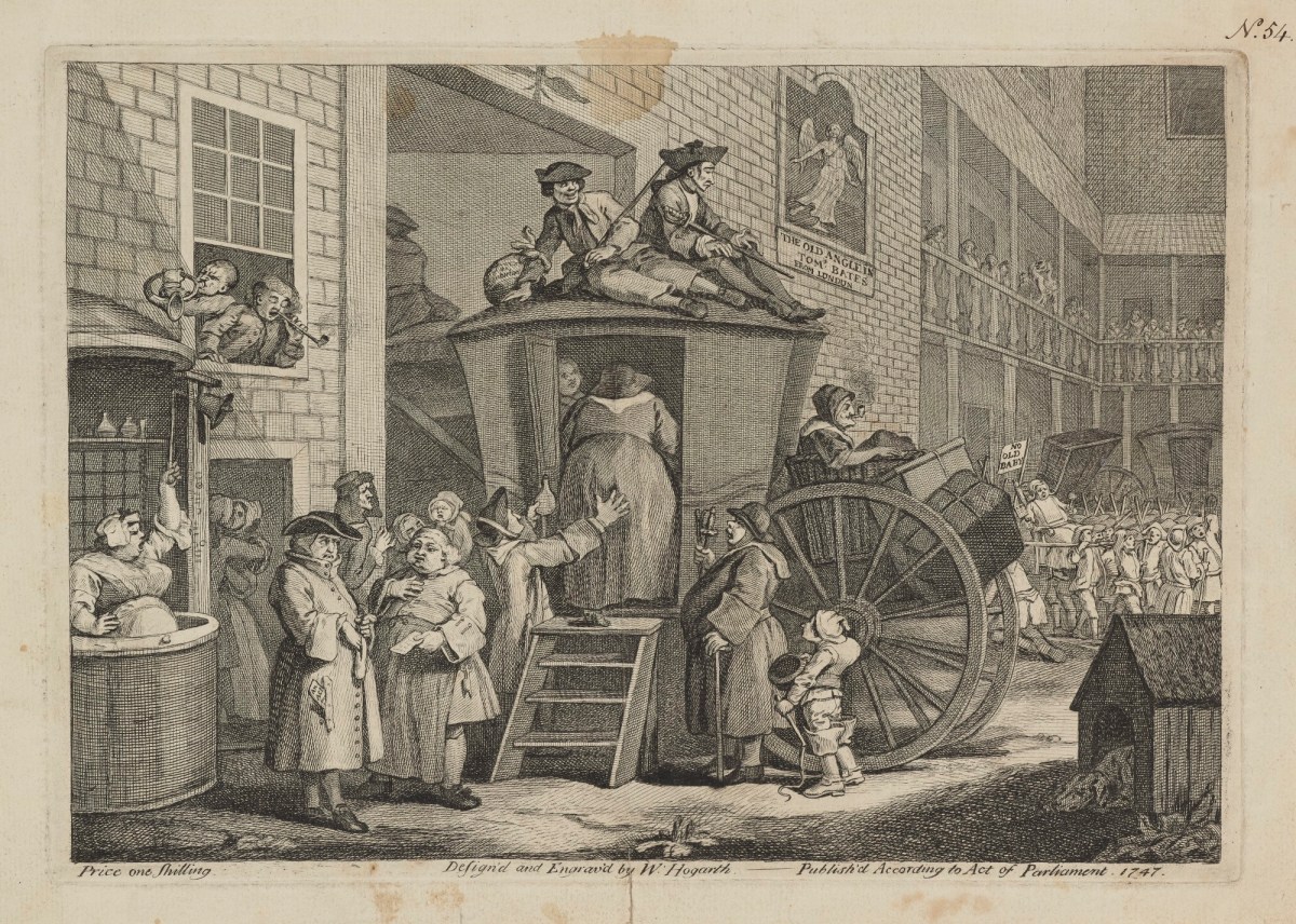 William Hogarth, The Stage-Coach, or the Country Inn Yard