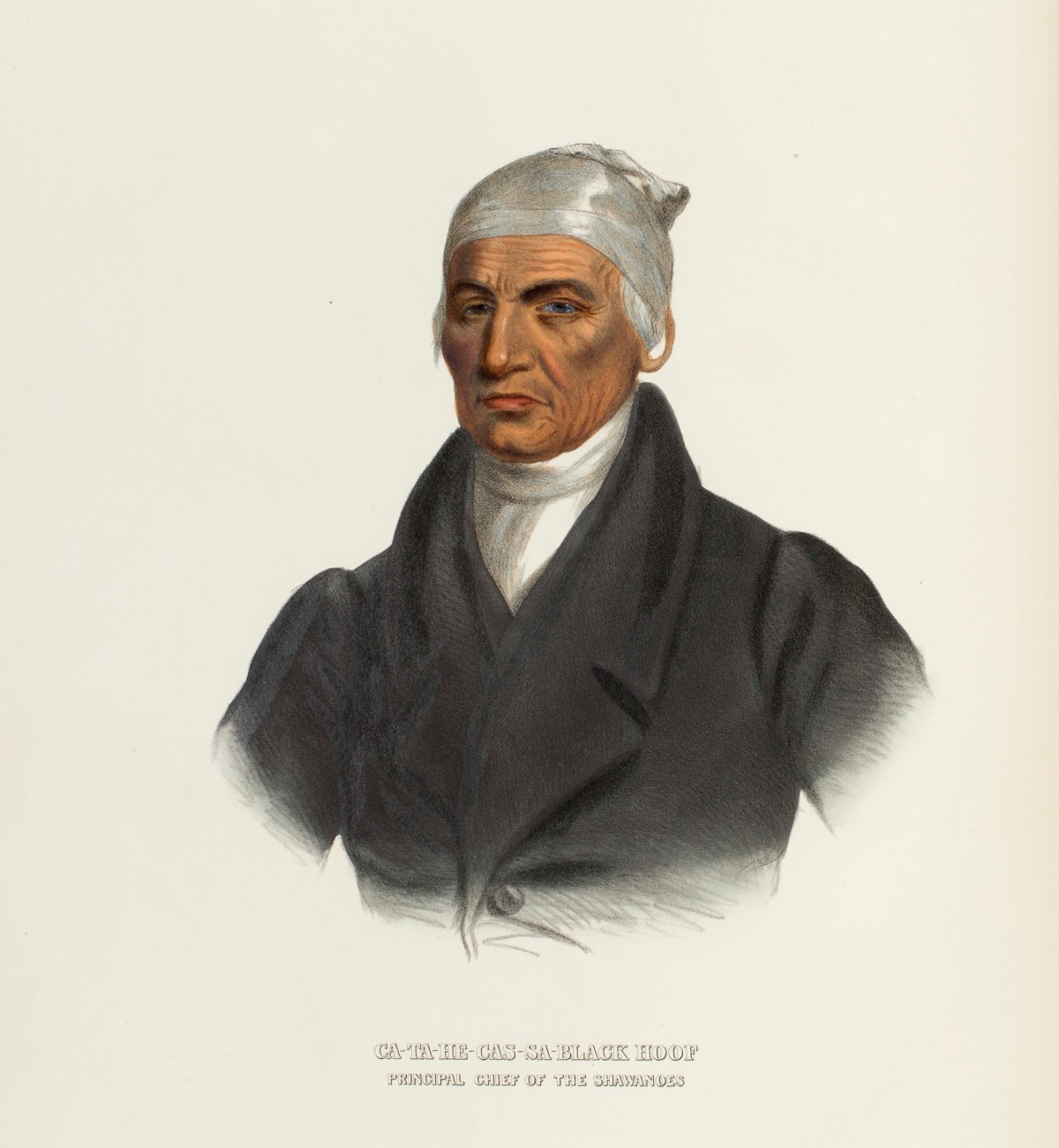 Charles Bird King, Ca-ta-he-cas-sa-black hoof, principal chief of the Shawnee