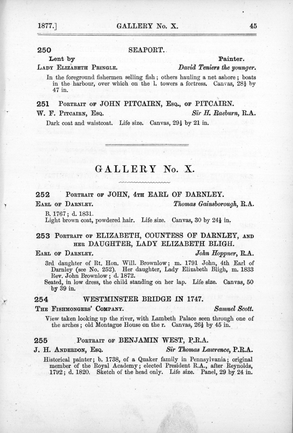Page 45 of 1877 - Old Masters and deceased masters of the British School