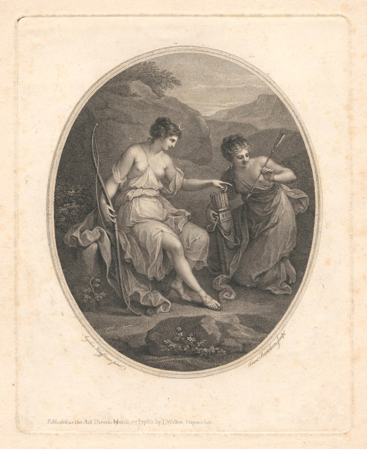 Angelica Kauffman RA, Diana Preparing for Hunting