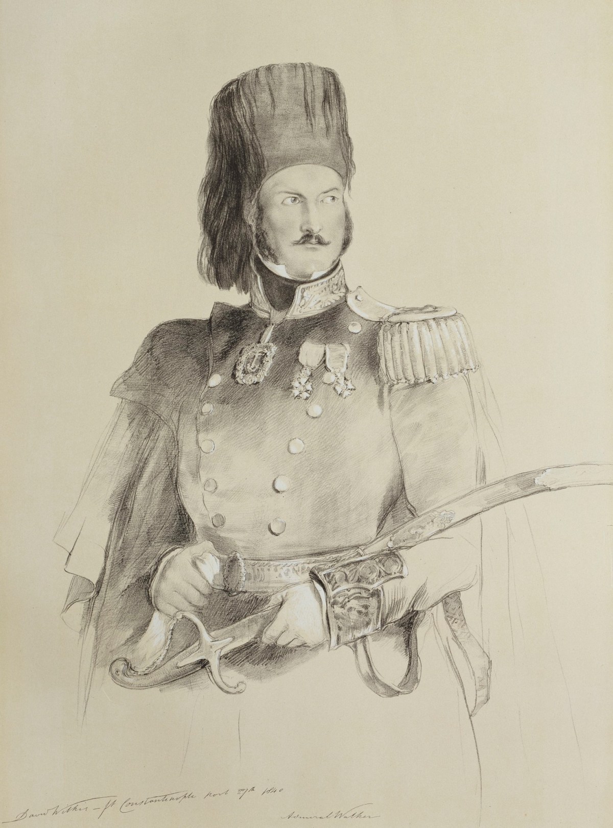Sir David Wilkie RA, Admiral Walker, Commander of the Turkish Fleet