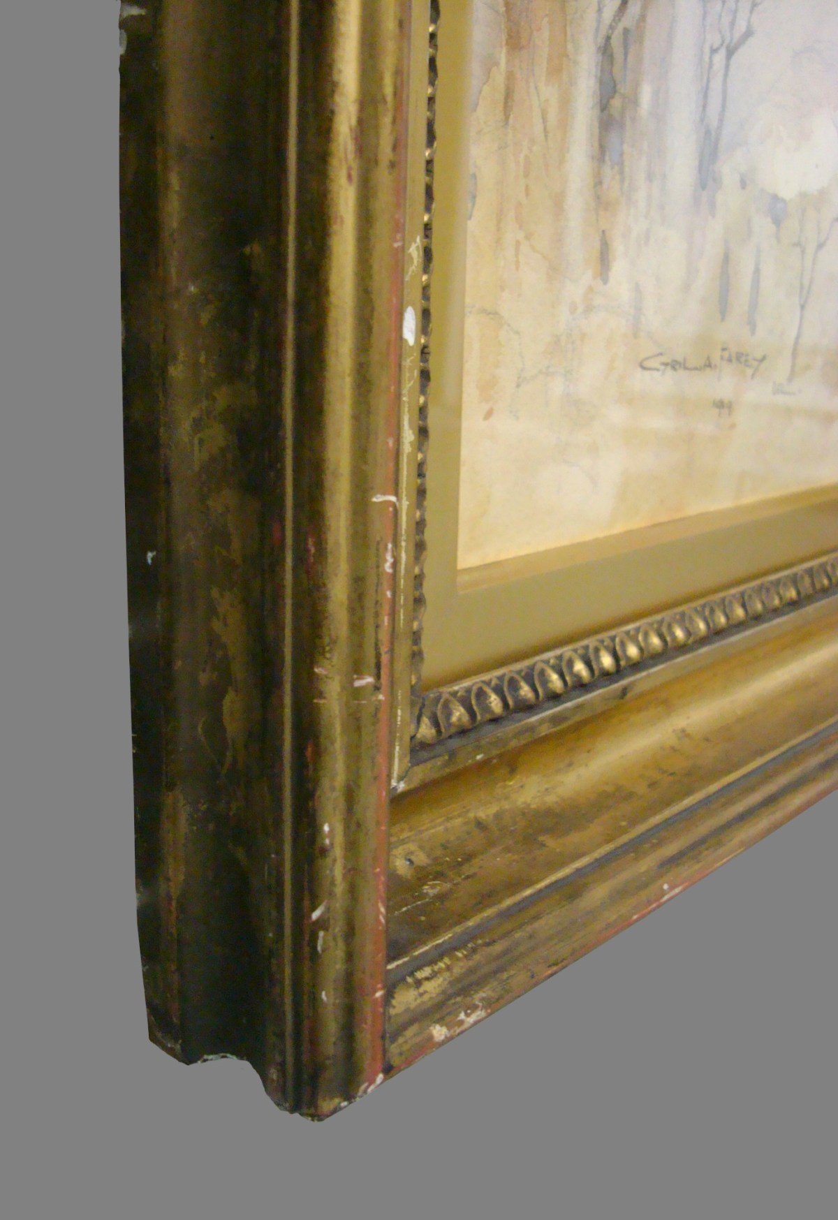 , Frame for Ernest Newton RA 'House at Jouy-en-Josas, France: perspective of principal (north) front looking southeast'