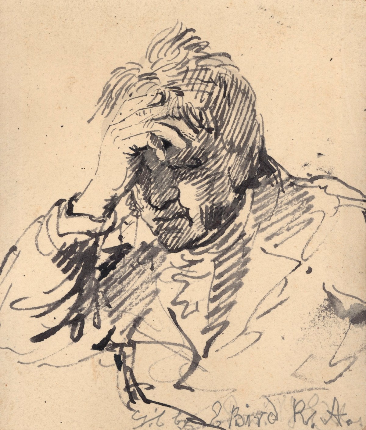 Edward Bird RA, Portrait sketch of George Cumberland