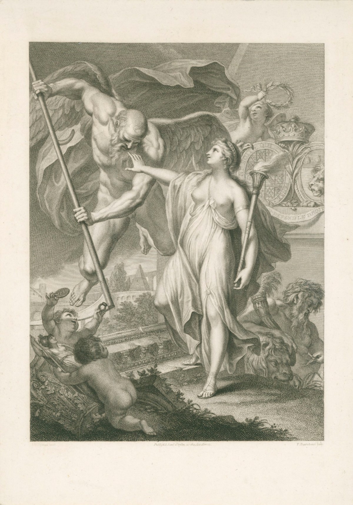 Francesco Bartolozzi RA, Allegory of History's victory over Time