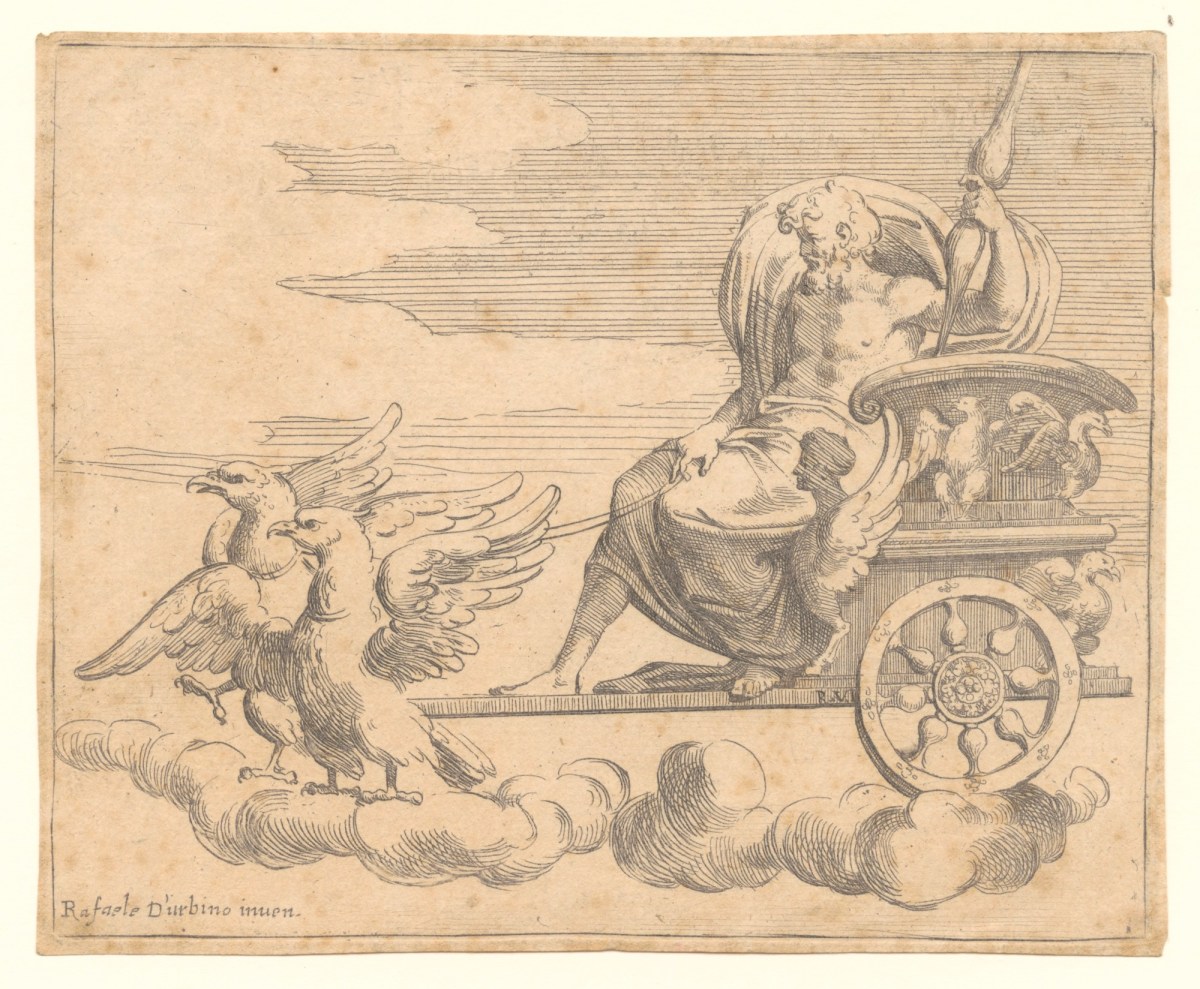Raphael and Perino del Vaga and Giovanni da Udine, Jupiter in his Chariot