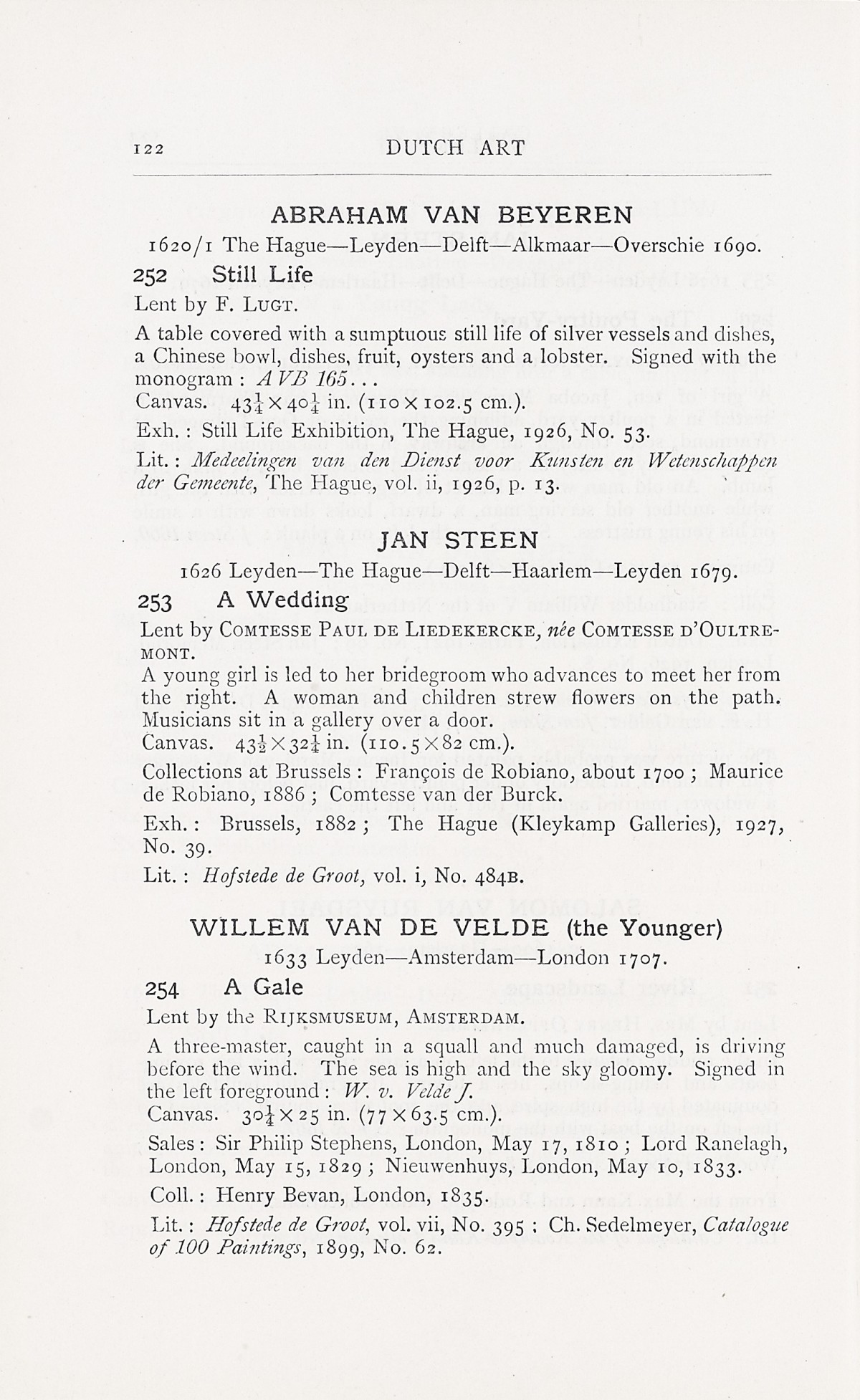 Page 126 of 1929 - Exhibition of Dutch Art 1450-1900