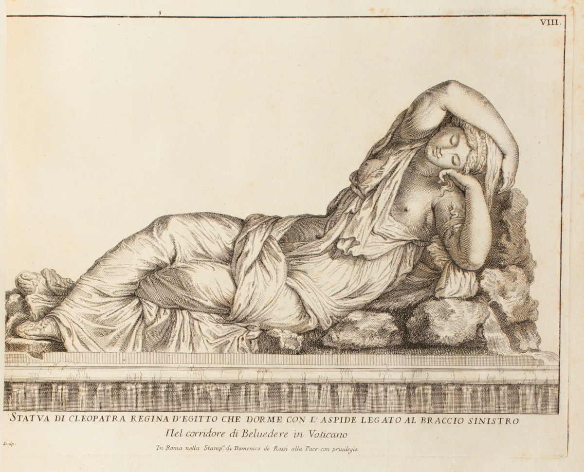 Jean Baptiste de Poilly, Sleeping Ariadne (one known as Cleopatra)