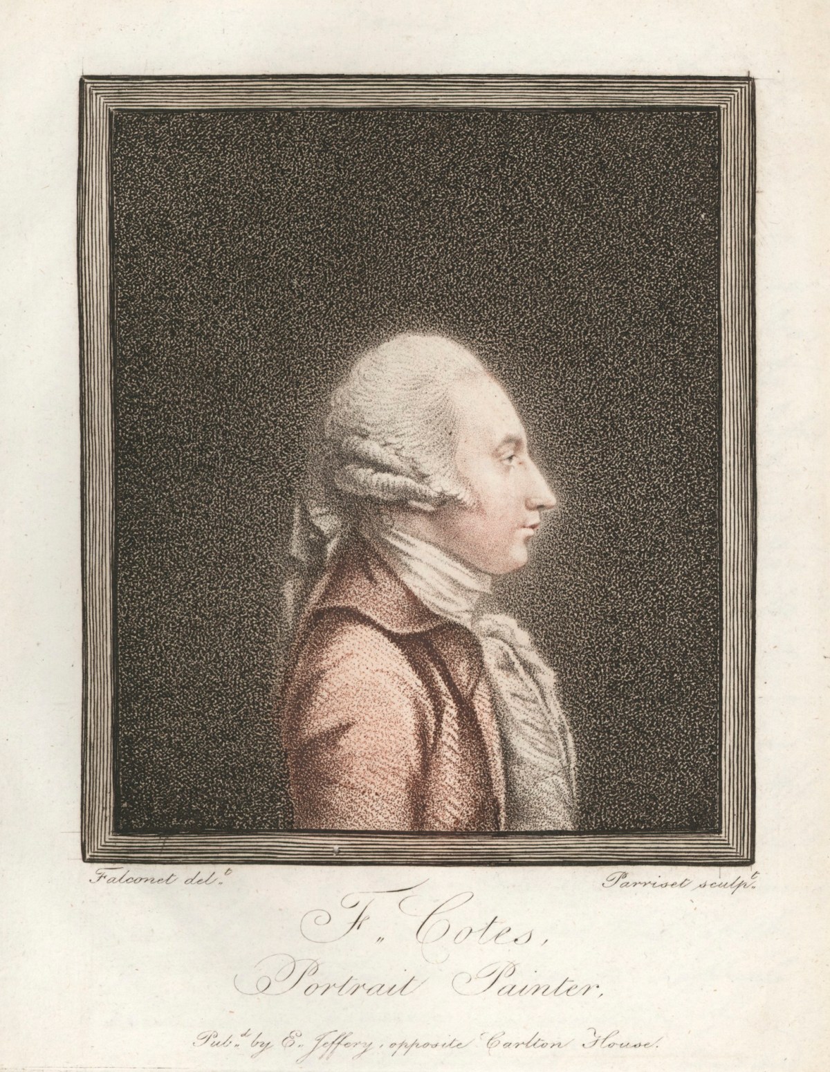 Pierre-Étienne Falconet, Portrait of Francis Cotes RA