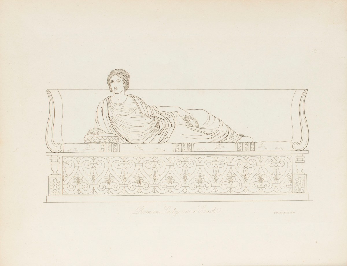 Thomas Baxter, Roman Lady on a Couch