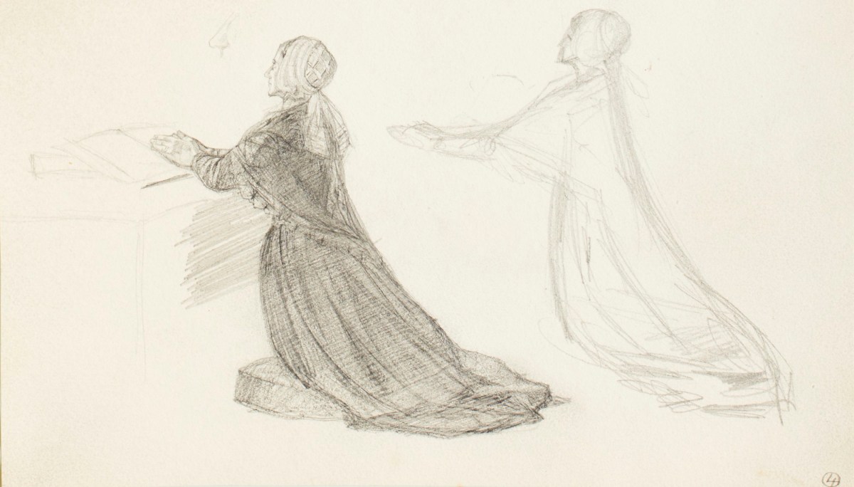 Henry Hugh Armstead RA, Figure studies for 'Evening Hymn'