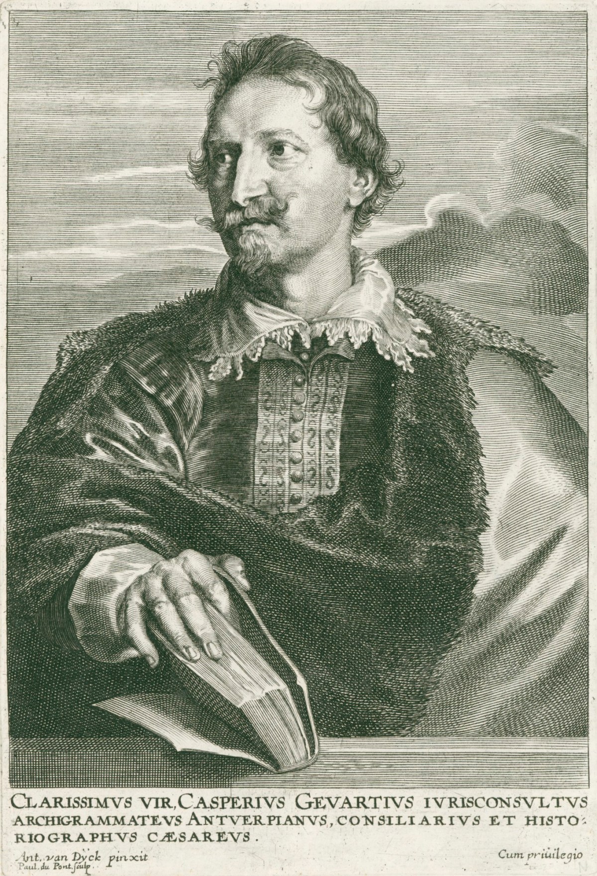 Paulus Pontius, Portrait of Gaspar Gevaert