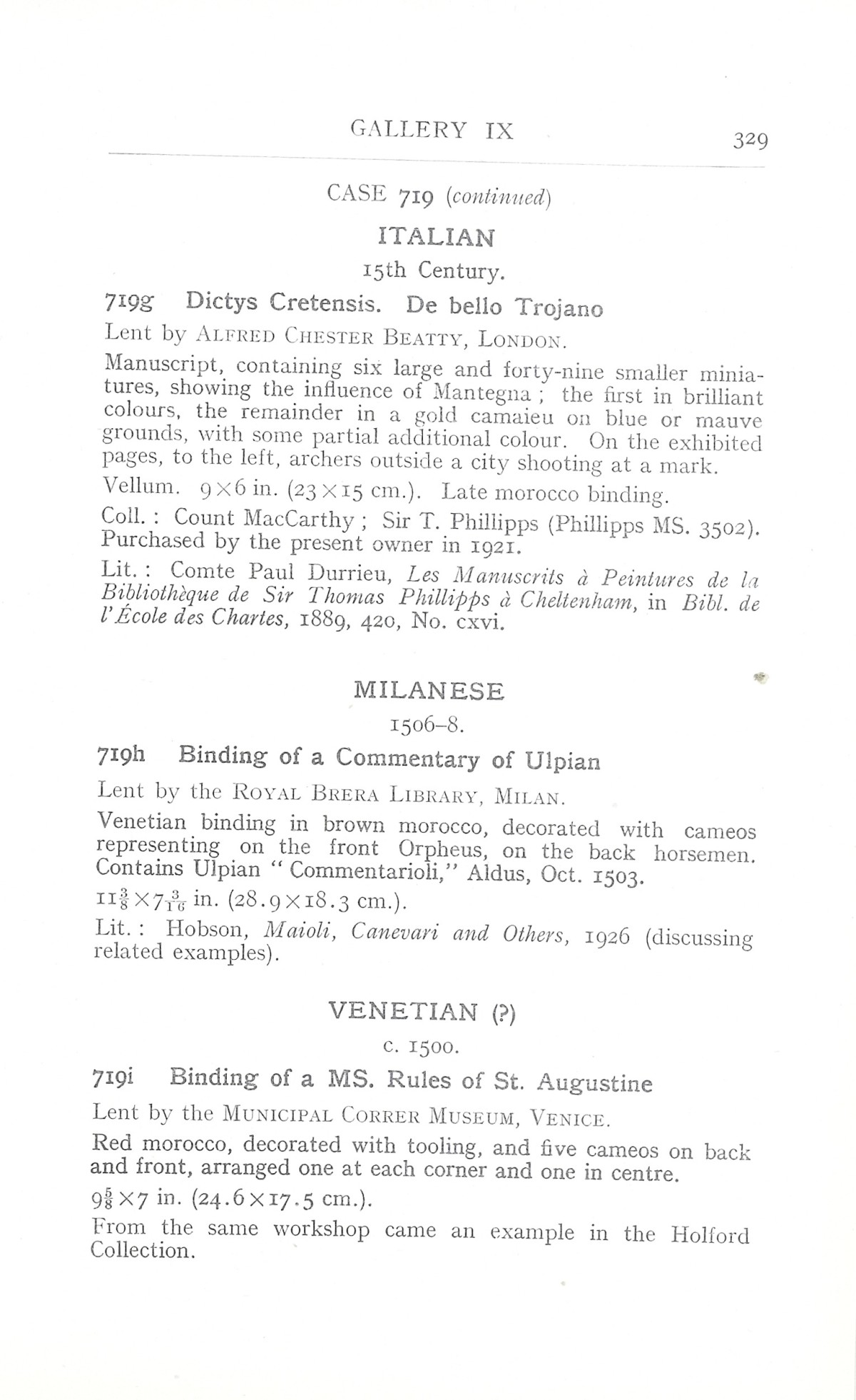 Page 333 of 1930 - Exhibition of Italian Art 1200-1900