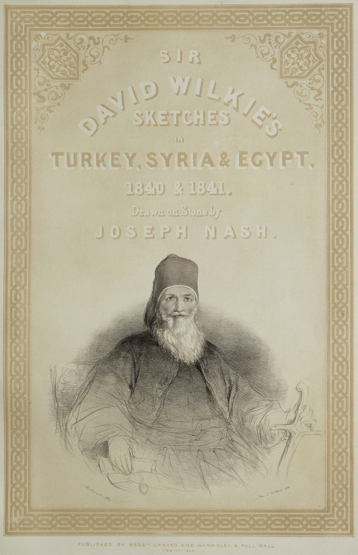 Sir David Wilkie RA, Portrait of Mehemet Ali, Pasha of Egypt