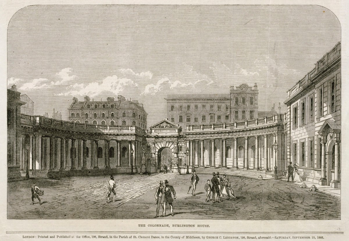 Unidentified wood-engraver, The Colonnade, Burlington House
