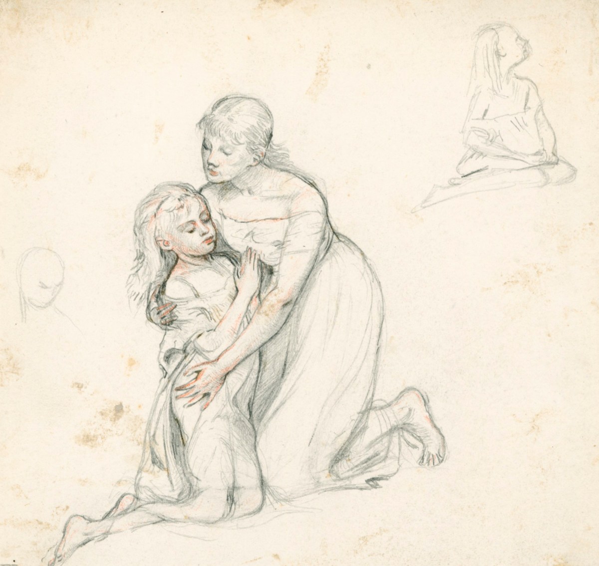 Henry Hugh Armstead RA, Study of a woman and child for the relief sculpture in the Julius Beer mausoleum