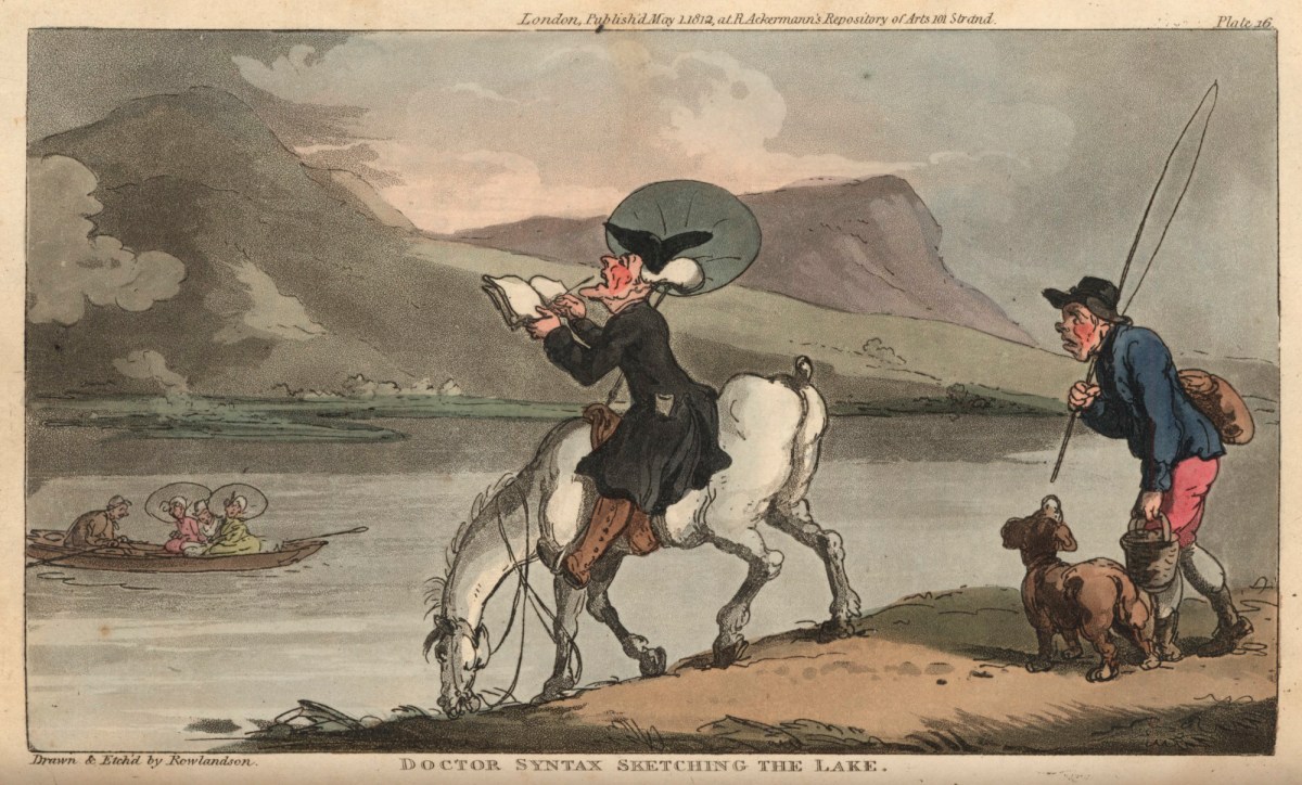 Thomas Rowlandson, Doctor Syntax sketching the lake