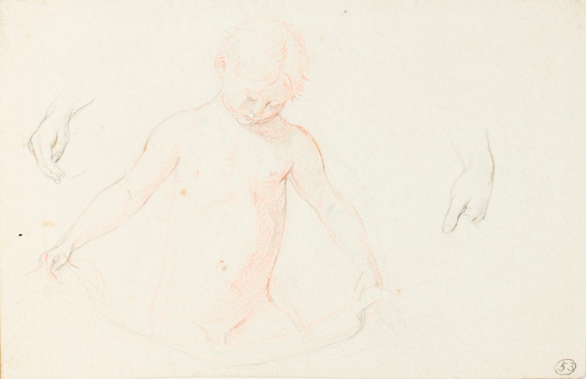 Henry Hugh Armstead RA, Studies of a child for the relief sculpture in the Julius Beer Mausoleum