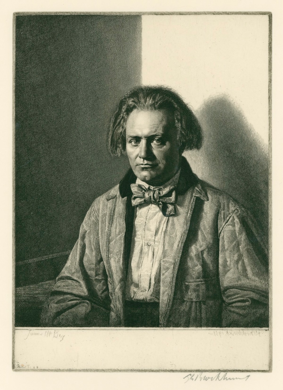 Gerald Leslie Brockhurst RA, Portrait of James McBey