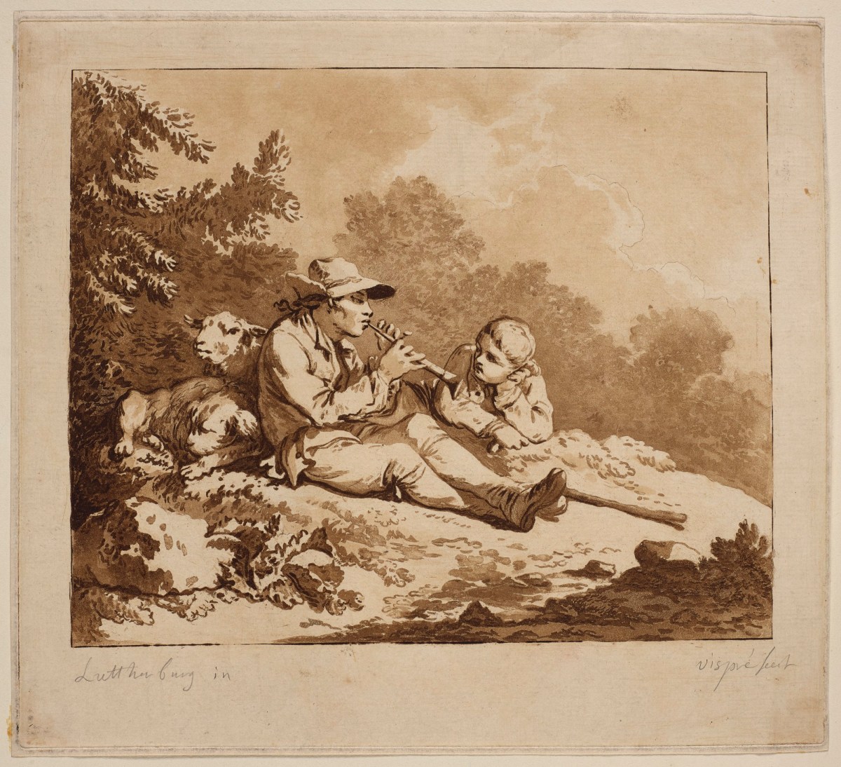 Philippe Jacques de Loutherbourg RA, Two Shepherd Boys