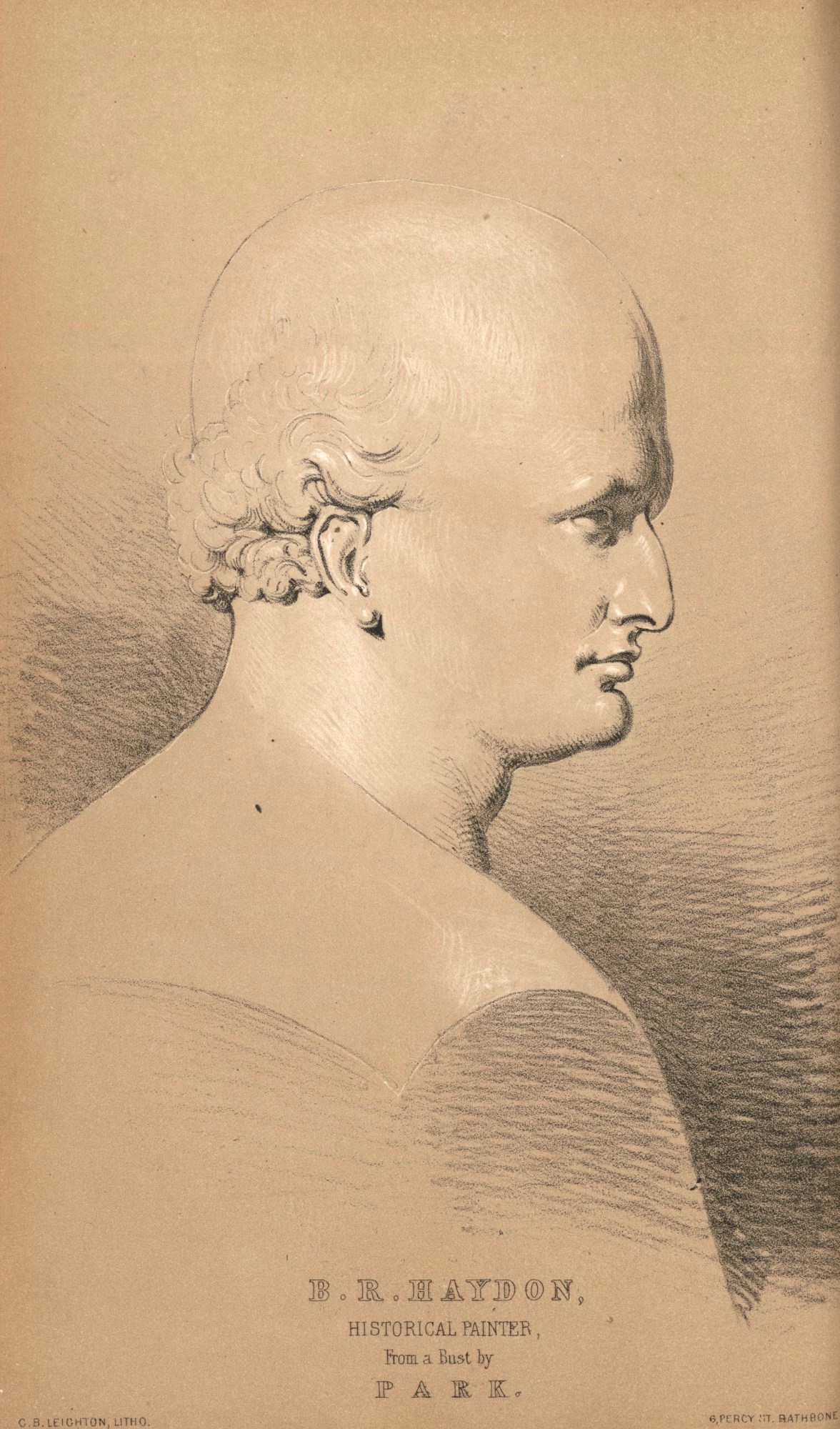 Charles Blair Leighton, B.R. Haydon, Historical Painter, from a bust