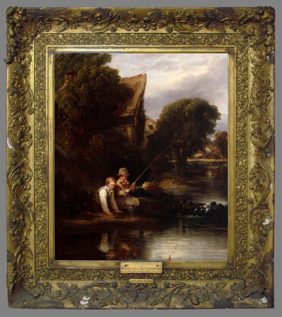 Unknown, Frame for William Collins RA 'Young Anglers'