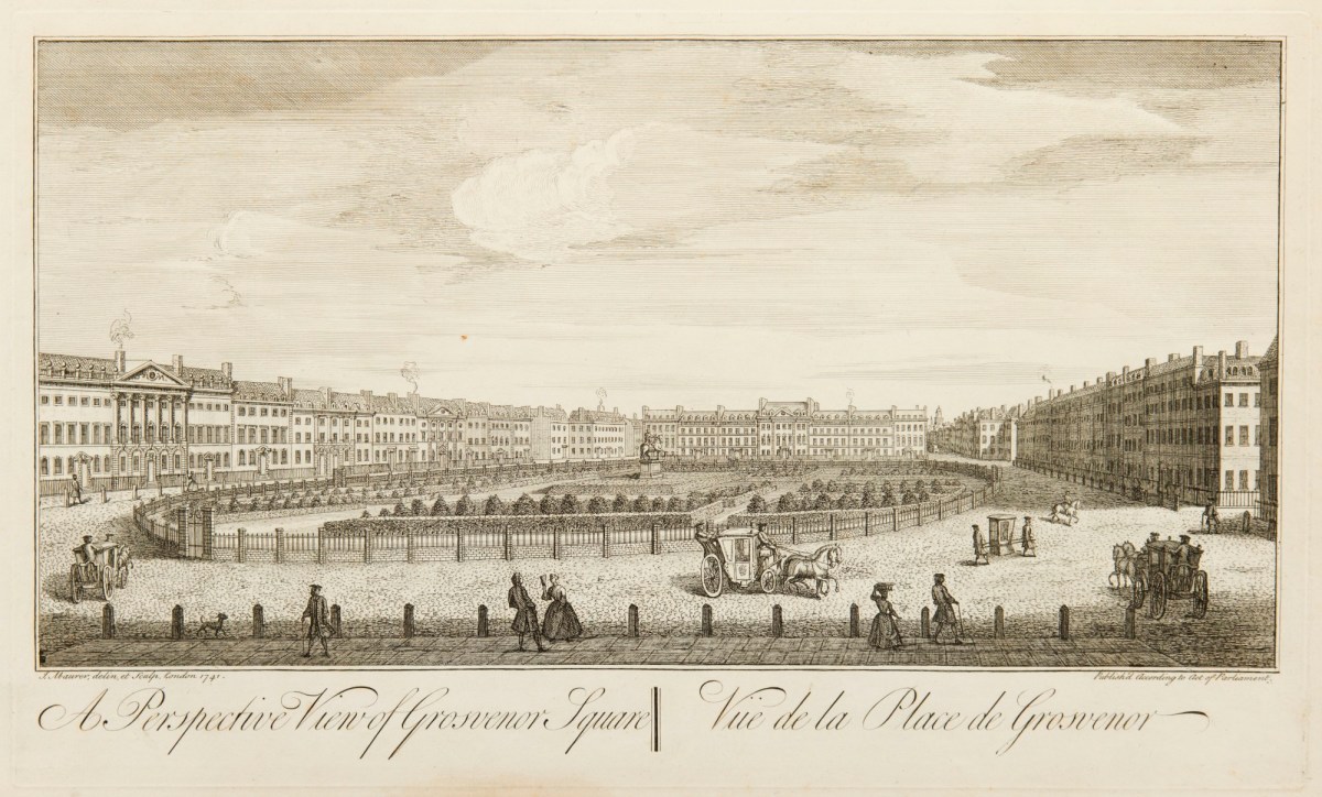 John Maurer, Perspective view of Grosvenor Square