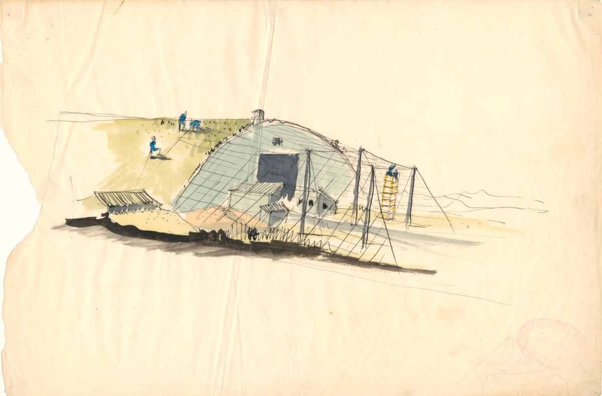 Sir Hugh Casson PRA, Domed Hangar