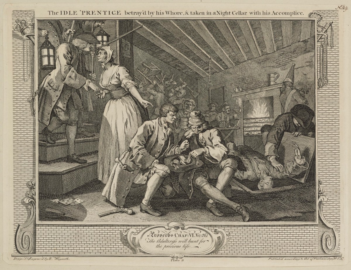 William Hogarth, Industry and Idleness, plate 9