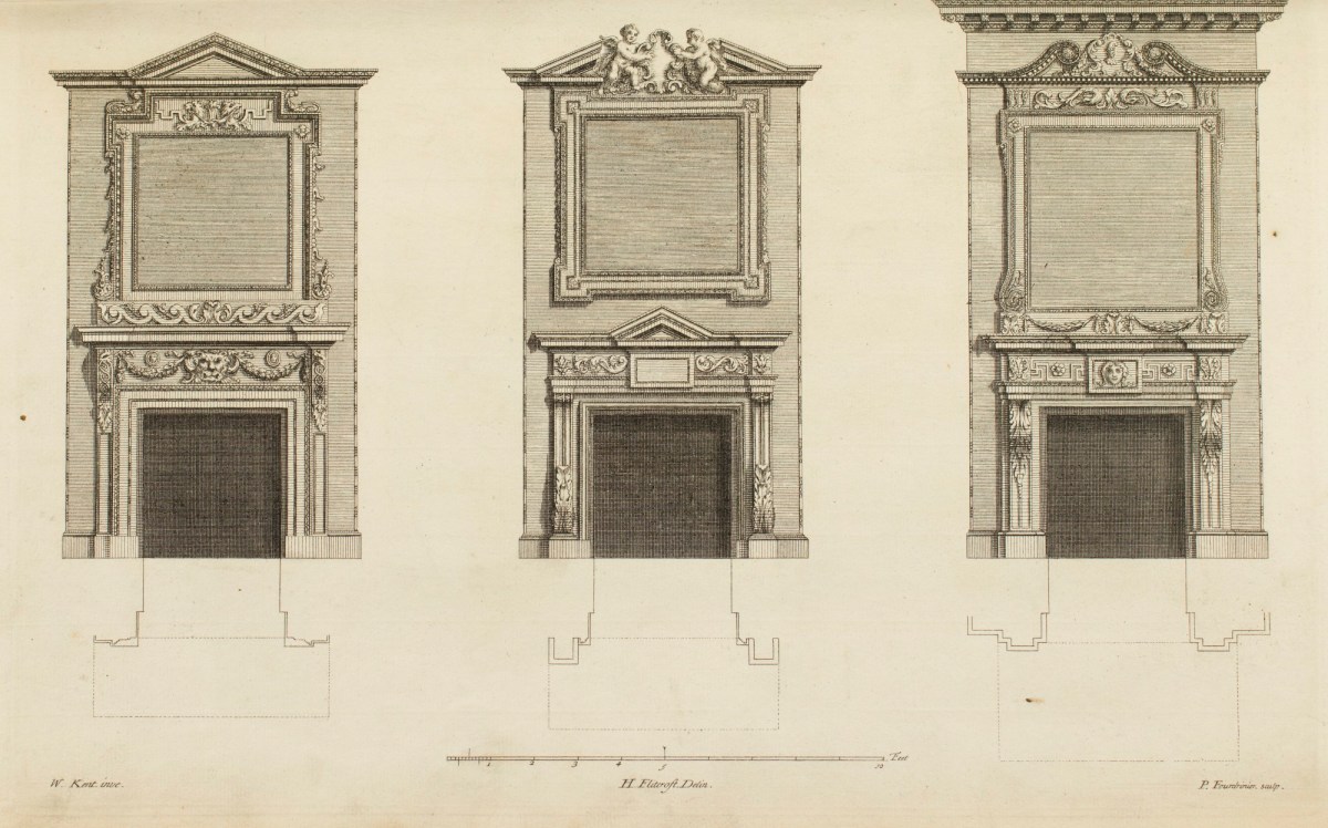 William Kent, Chimney-pieces at the homes of the Earl of Burlington, Lord Arundel and Henry Pelham