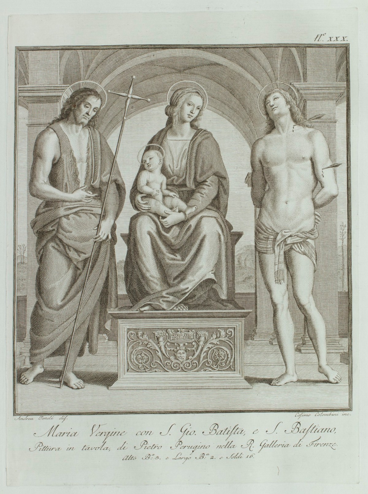 Niccolò Pagni and Giuseppe Bardi, The Virgin and Child, with John the Baptist and St Sebastian