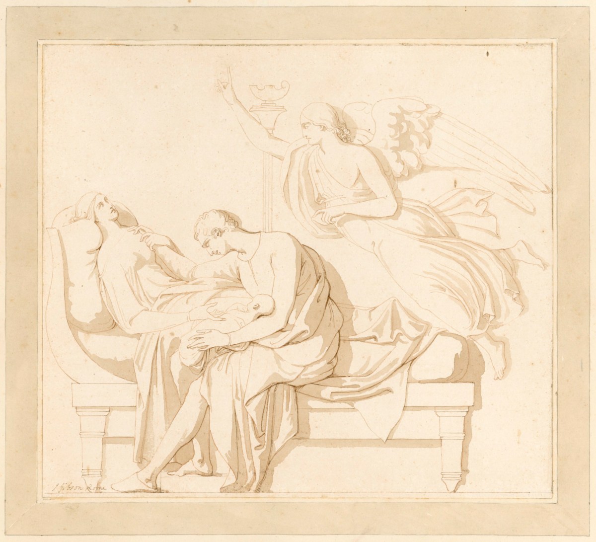 John Gibson RA, Design for the monument to Sarah Byrom
