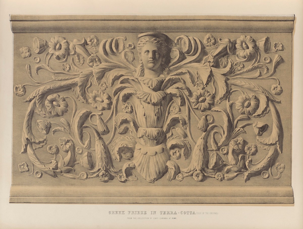 Ludwig Gruner, Greek frieze in Terra-cotta