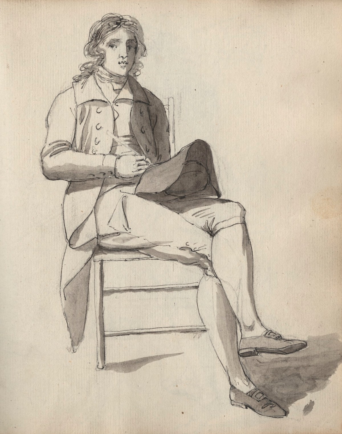 Unknown artist, Leaf from a sketchbook