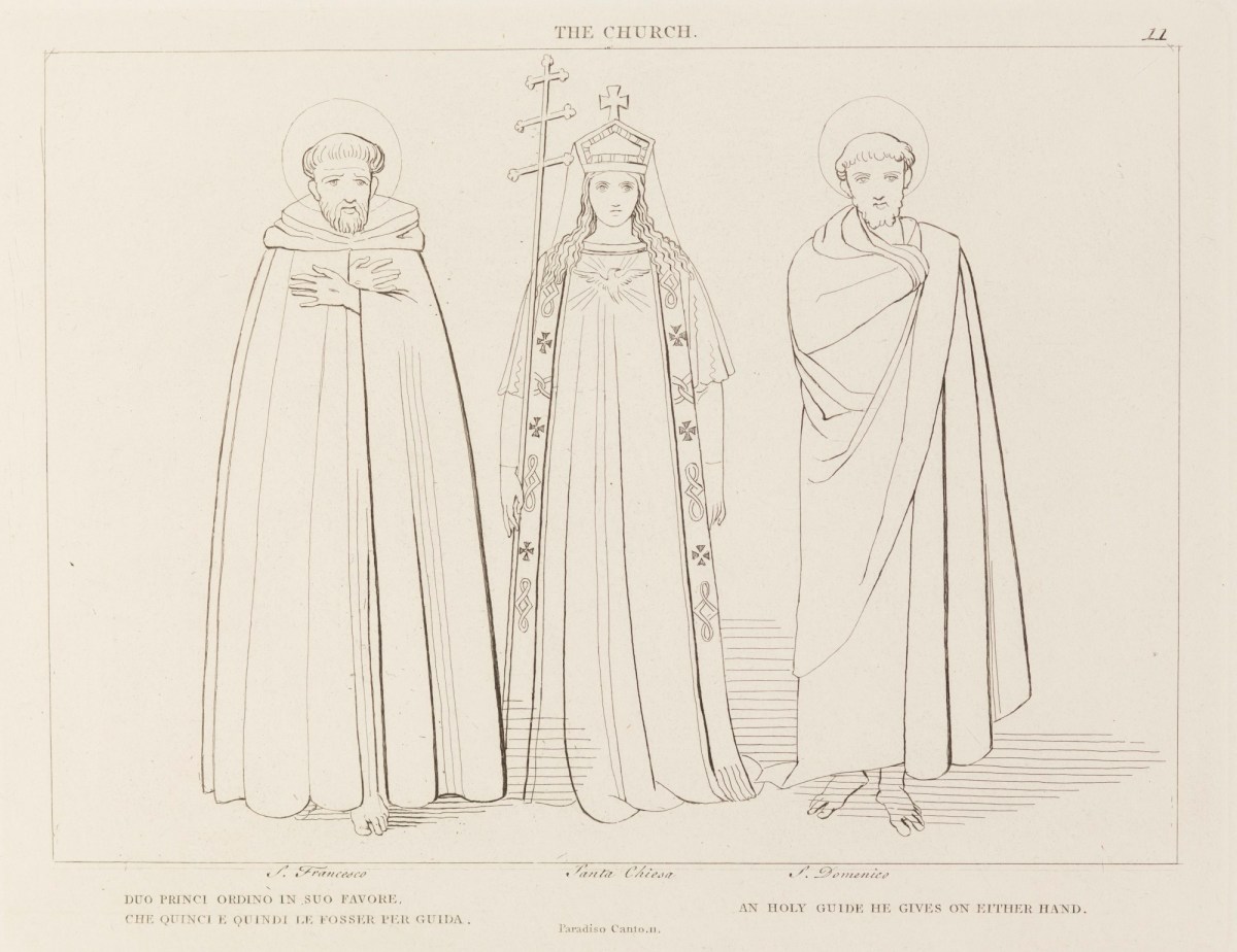 John Flaxman RA, 'The Church' (from The Divine Comedy, Paradise )