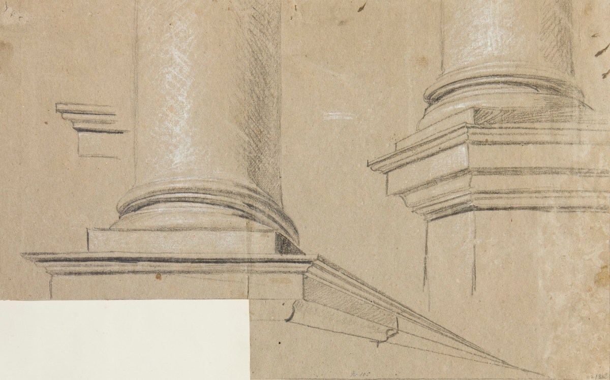 Benjamin Robert Haydon, Drawing of columns and bases