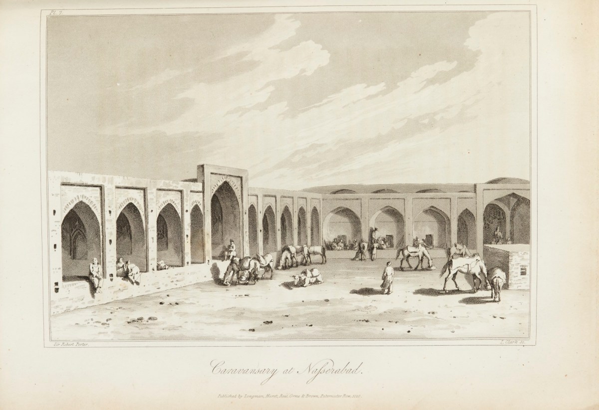 Sir Robert Ker Porter, Caravaserai near Kashan