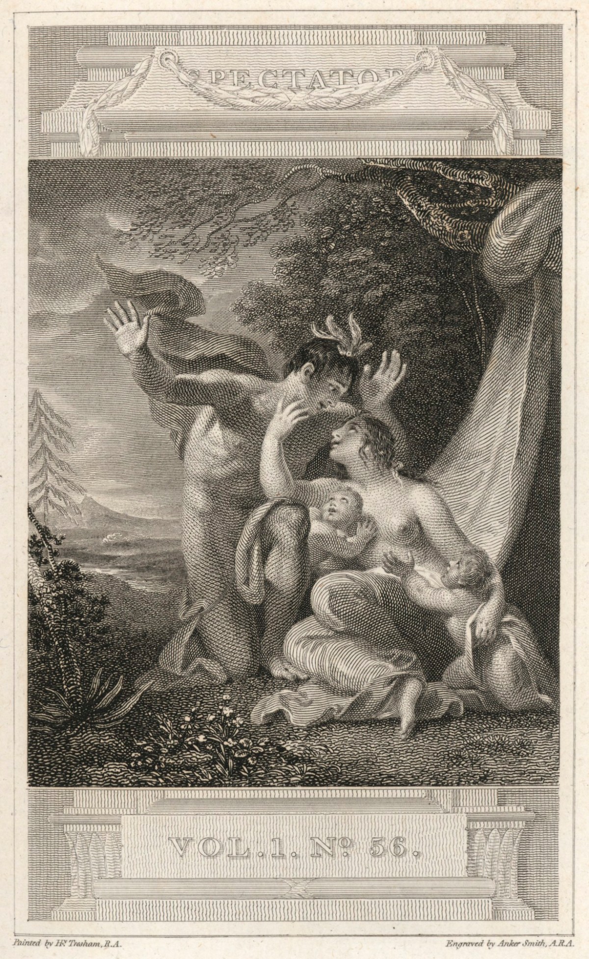 Henry Tresham RA, Illustration to The Spectator, No. 56