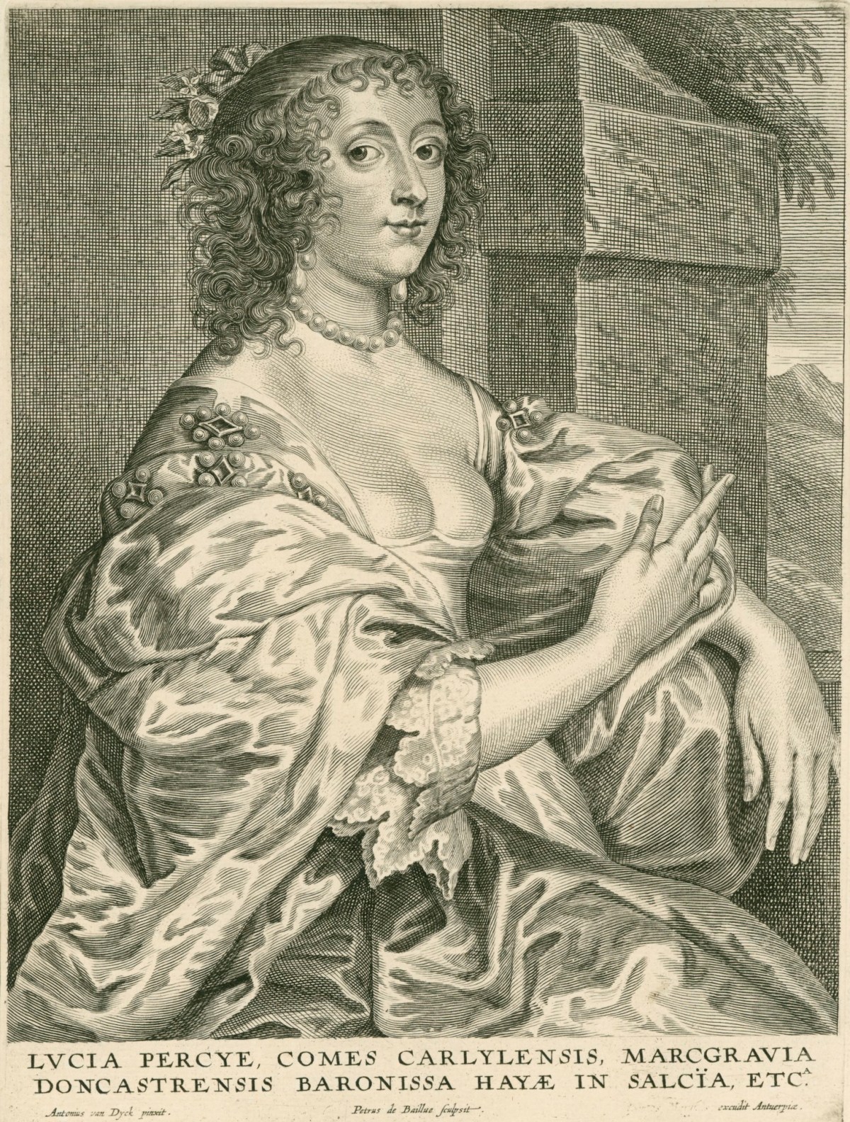 Pieter de Bailliu, Portrait of Lucy, Countess of Carlisle