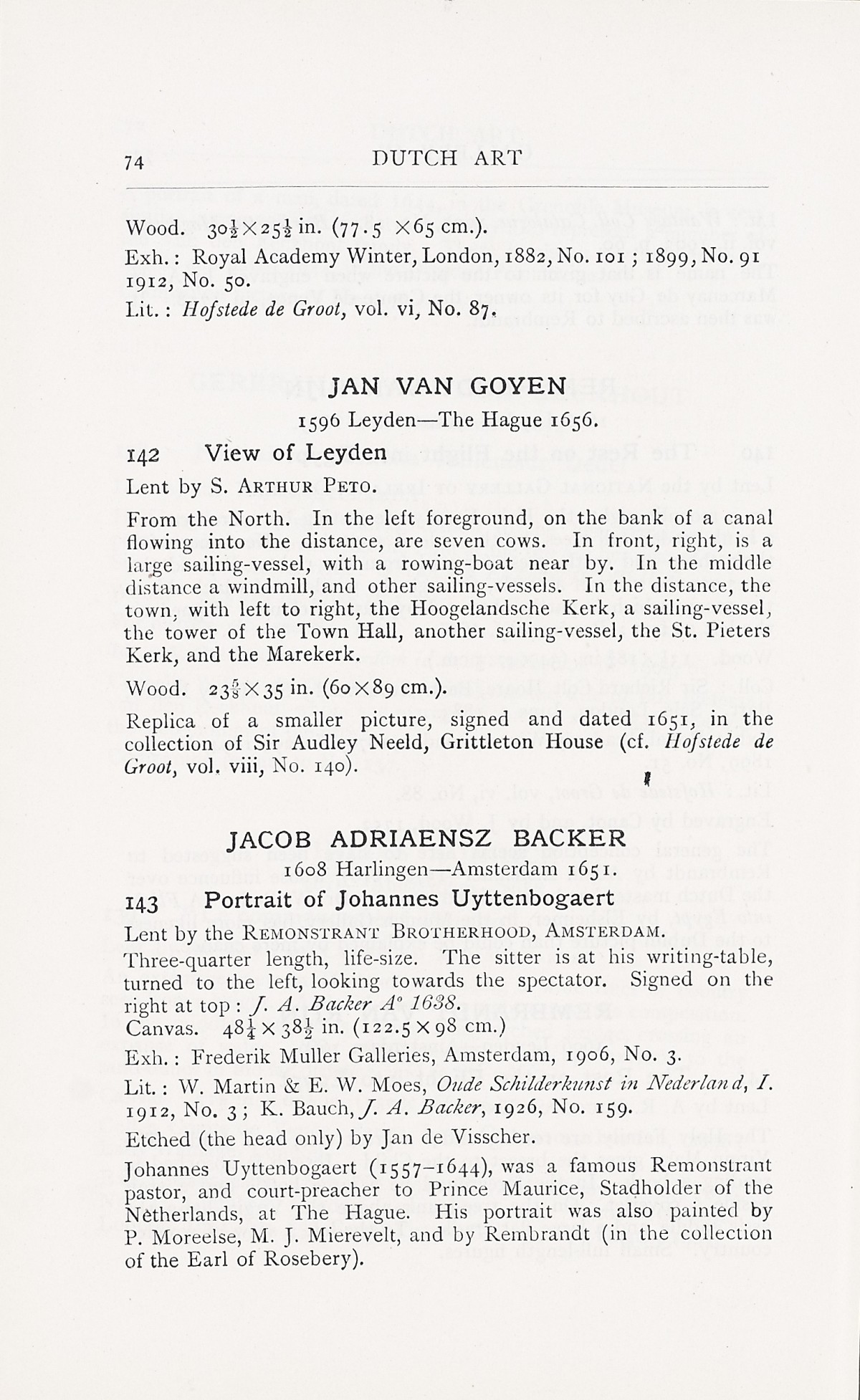 Page 78 of 1929 - Exhibition of Dutch Art 1450-1900