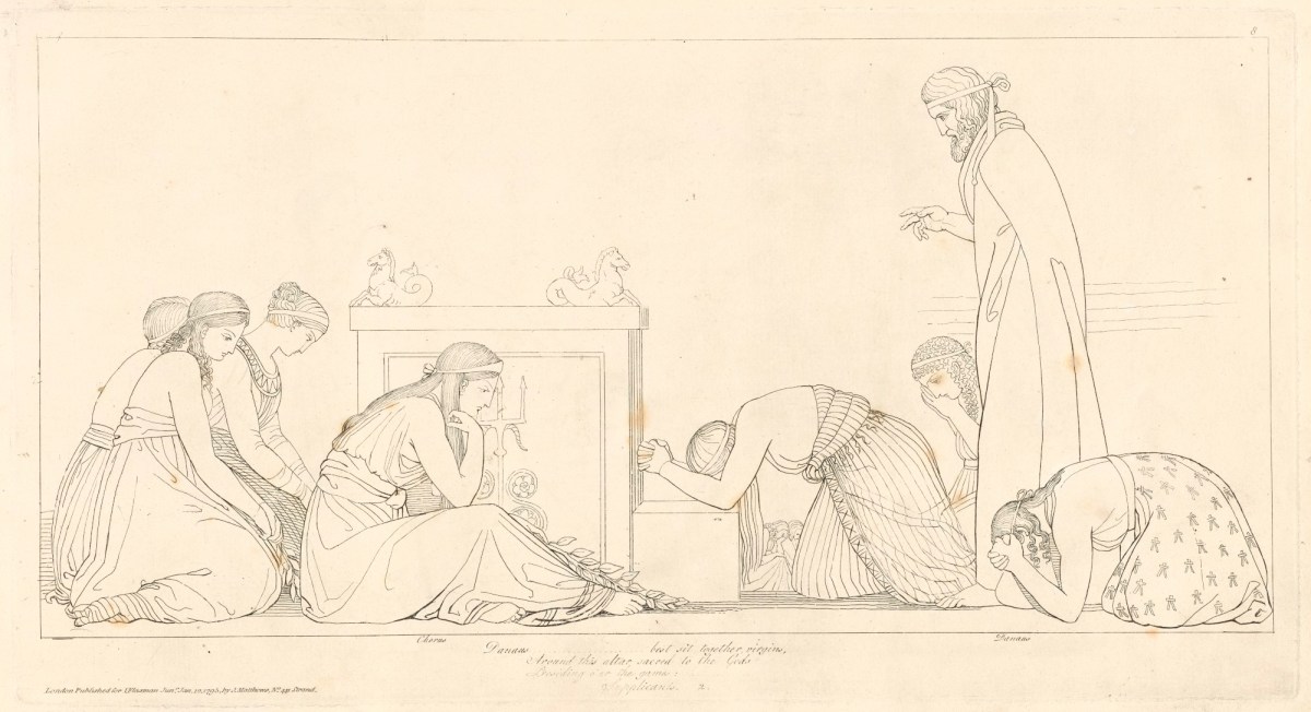 John Flaxman RA, Prayer of the Daughters of Danaus (from The Supplicants)