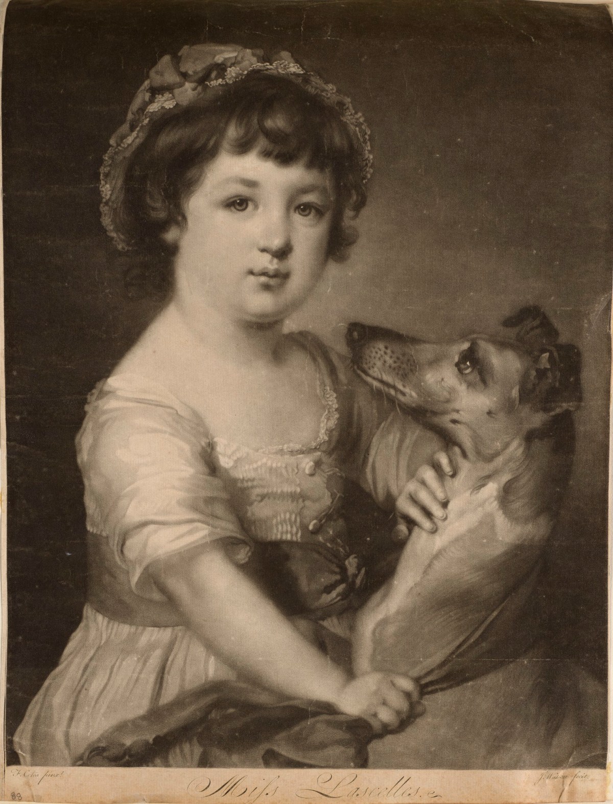Francis Cotes RA, Frances Douglas (née Lascelles) as a child