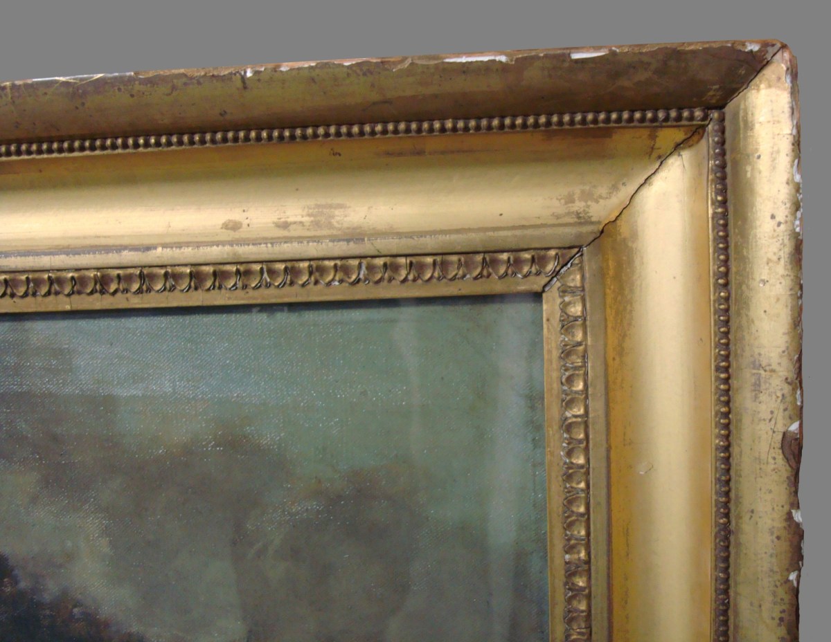 Unknown, Frame for Theophilia Palmer 'Landscape with a Bridge'