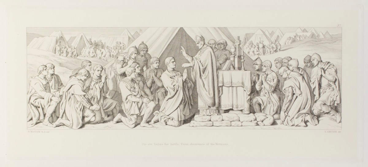 Daniel Maclise RA, The eve before the battle. Pious observance of the Normans