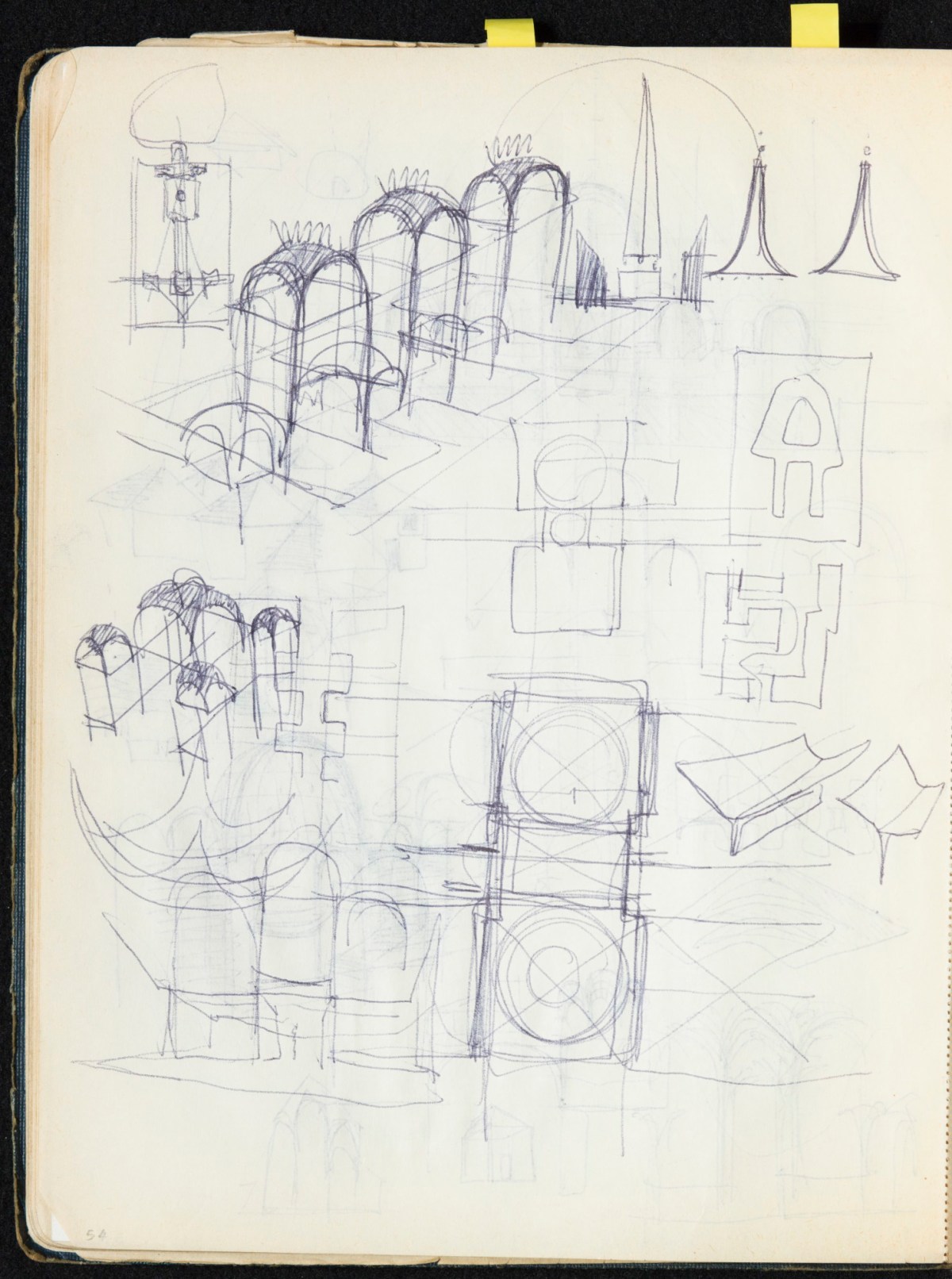 Sir Hugh Casson PRA, Britannia and Glyndebourne sketchbook